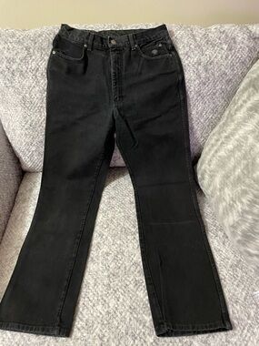 Women’s Harley Davidson Black High-Rise Straight Jeans